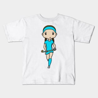 Girl Hockey Kids T-Shirt